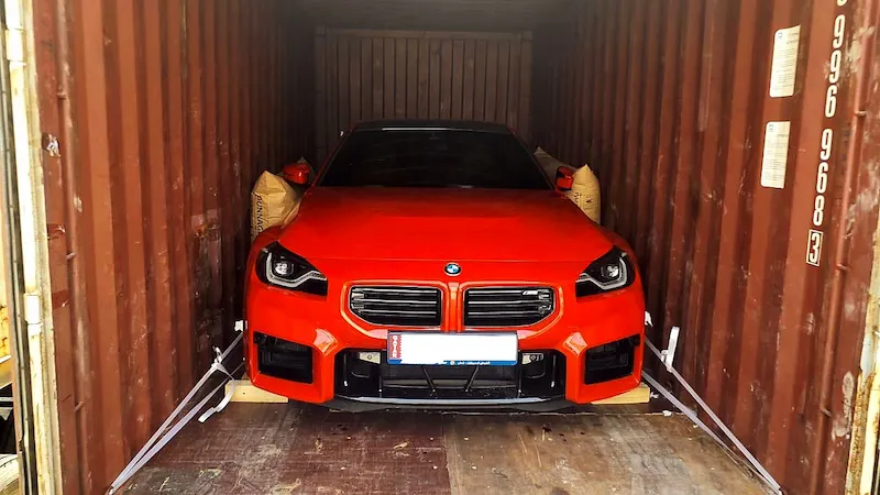 Container car shipping from Dubai — Brabus G-Wagon