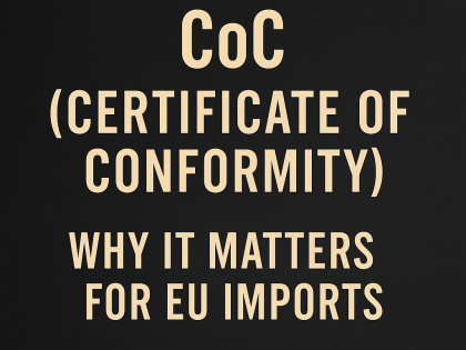 Why It Matters for EU Imports graphic on dark background emphasizing the importance of regulatory documentation for vehicle imports.